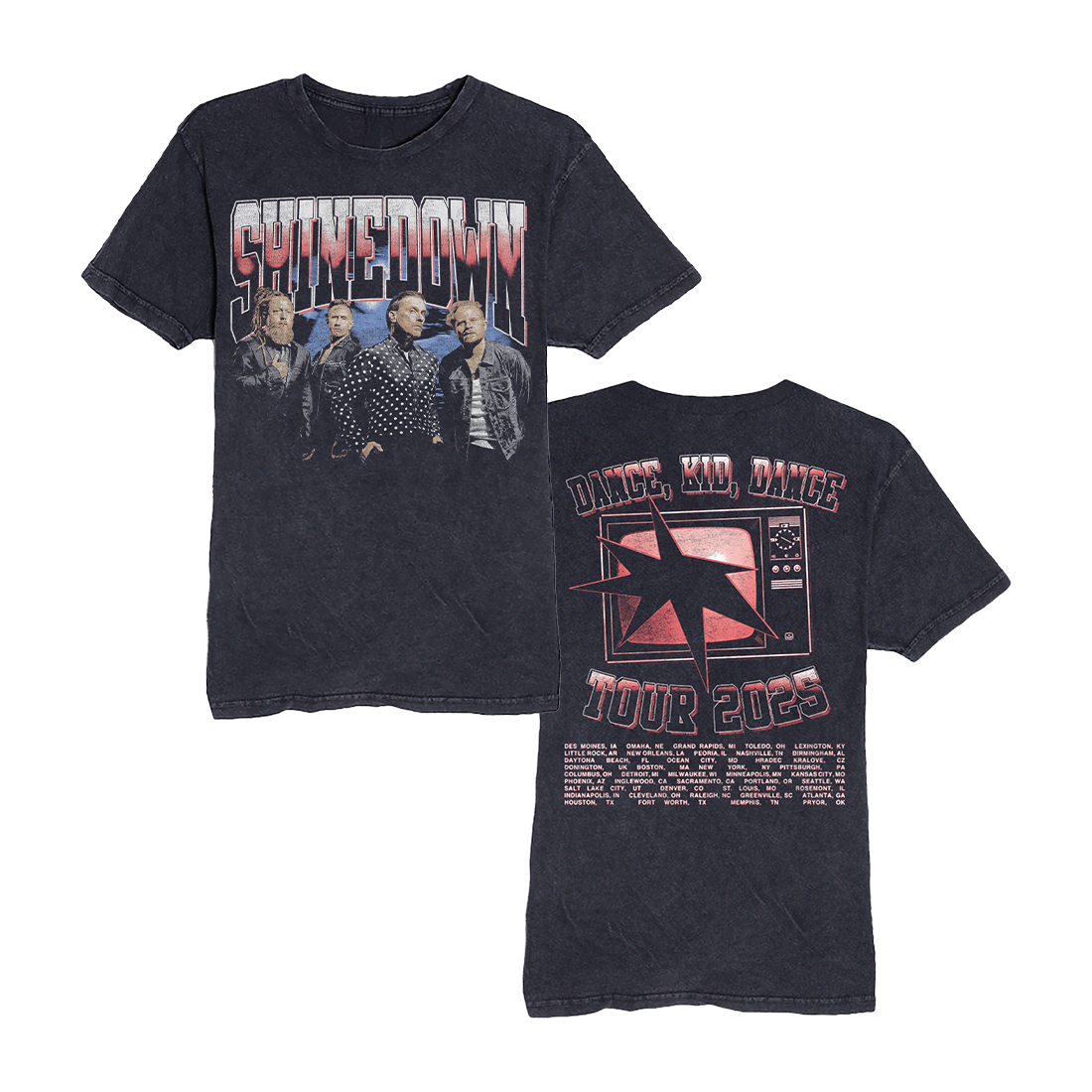Dance, Kid, Dance Tour Photo T-Shirt – Shinedown
