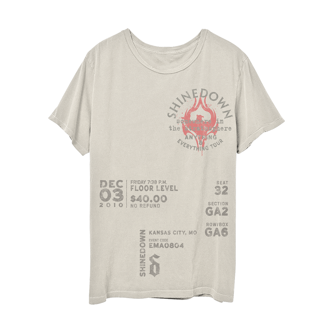 Shinedown t shirts hotsell