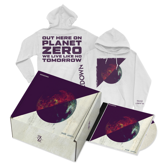 Planet Zero White Hoodie CD Box