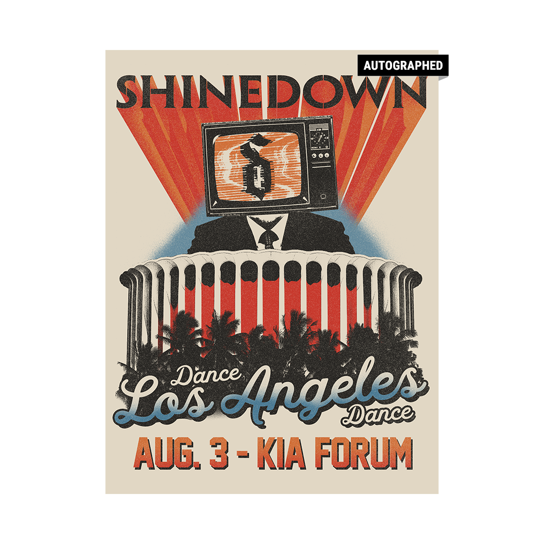 2025 Los Angeles Autographed Poster