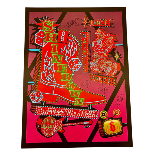 Autographed Nashville Event Poster