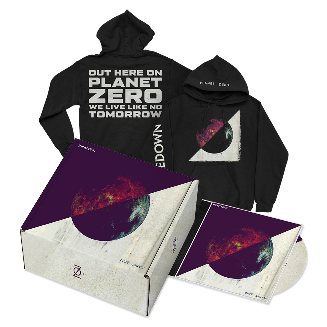 Planet Zero Black Hoodie CD Box Set