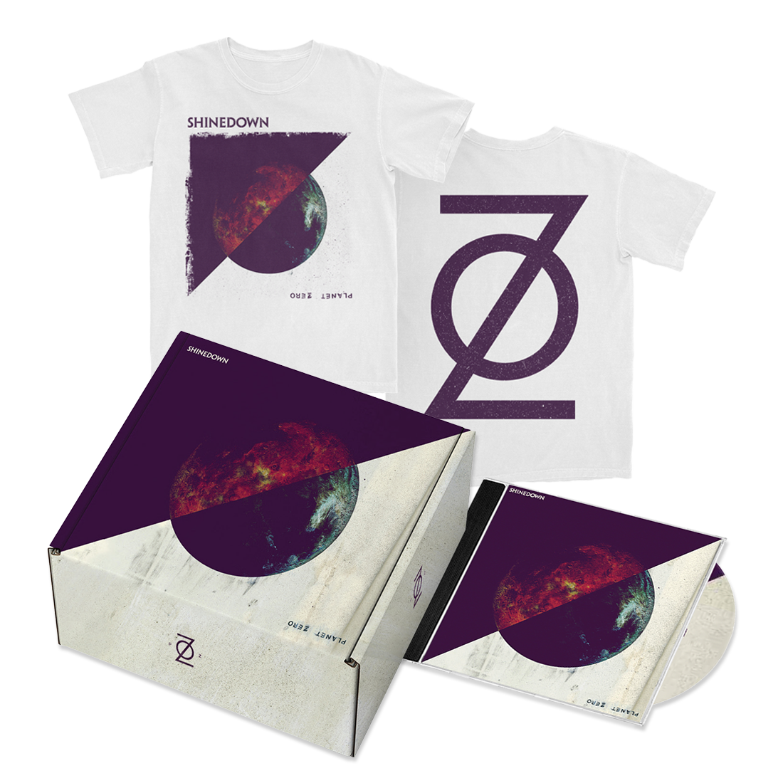 Planet Zero White T-Shirt CD Box Set