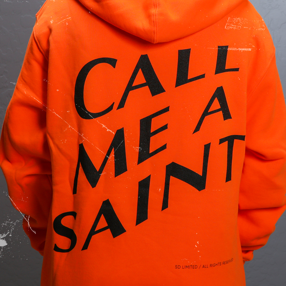 Call Me A Saint Hoodie Orange Shinedown