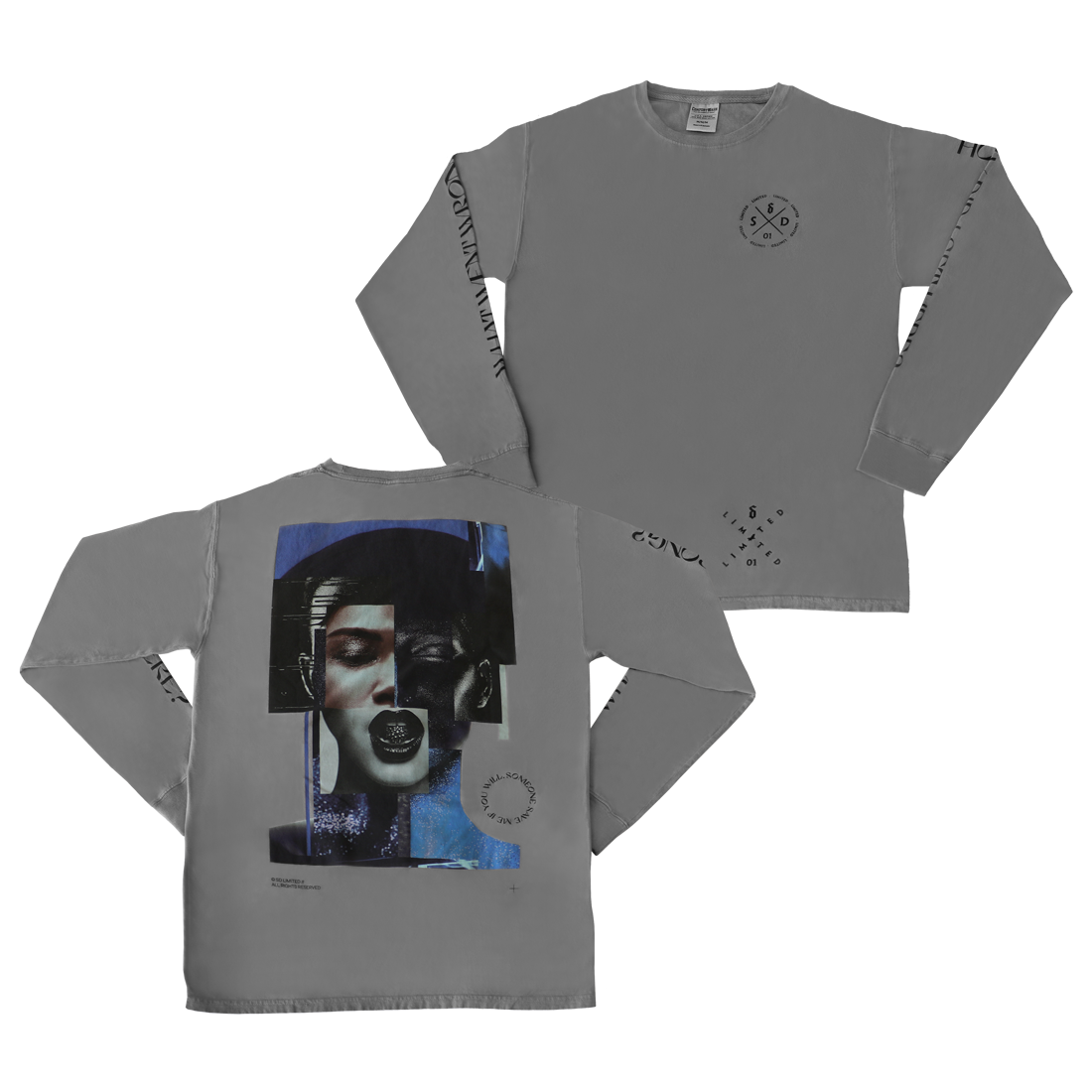 Gray Long Sleeve T-Shirt